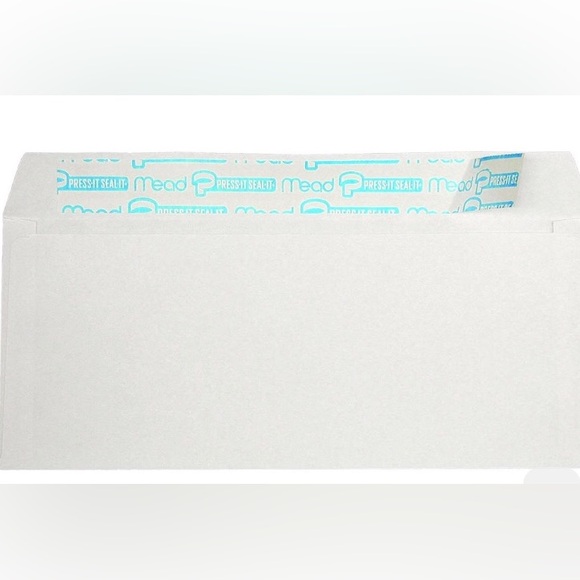 Hilroy Press-It Seal-It Self-Adhesive #10 White Envelopes 4-1/8 x 9-1/2" - Picture 2 of 3